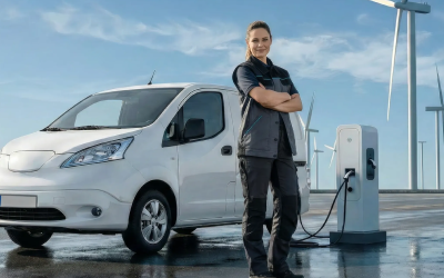 Véhicule électrique avec borne de recharge Véhicule électrique avec borne de recharge