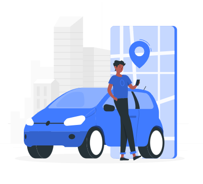 boitier-ocean-gestion-flotte-btp-geolocalisation.webp Illustration montrant un gestionnaire de flotte utilisant un boîtier Océan pour localiser et piloter un véhicule sur une carte numérique.