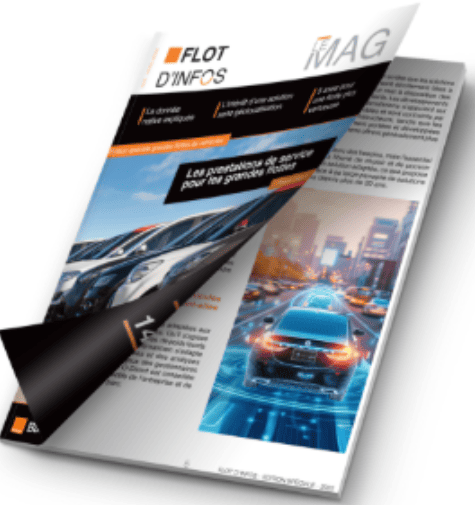 Couverture du magazine Flot d’infos spécial grandes flottes d’Océan, dédié à la gestion de parcs automobiles à gros volumes.
