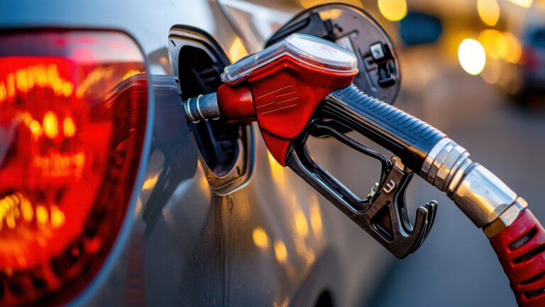 plein d'essence en station service