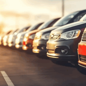 solution-ocean-electrification-flotte.webp Rangée de voitures alignées au lever du soleil symbolisant la transition énergétique et l’électrification des flottes d’entreprise avec la solution Océan.