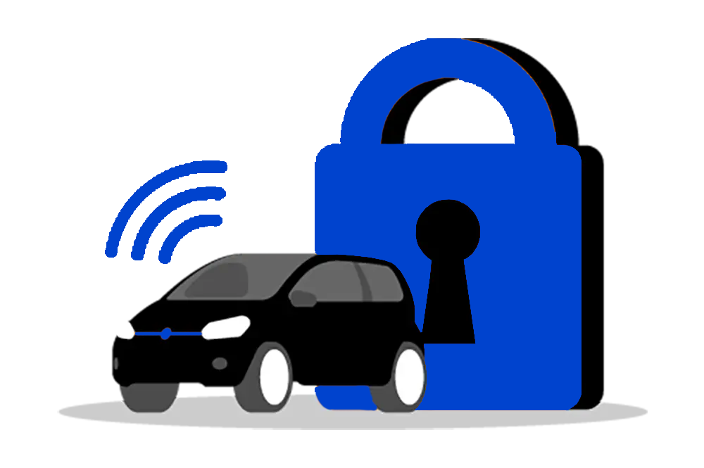 securite-localisation-vehicules.png Illustration d’une voiture avec un cadenas bleu et un signal de localisation, symbolisant la sécurité et le suivi des véhicules.